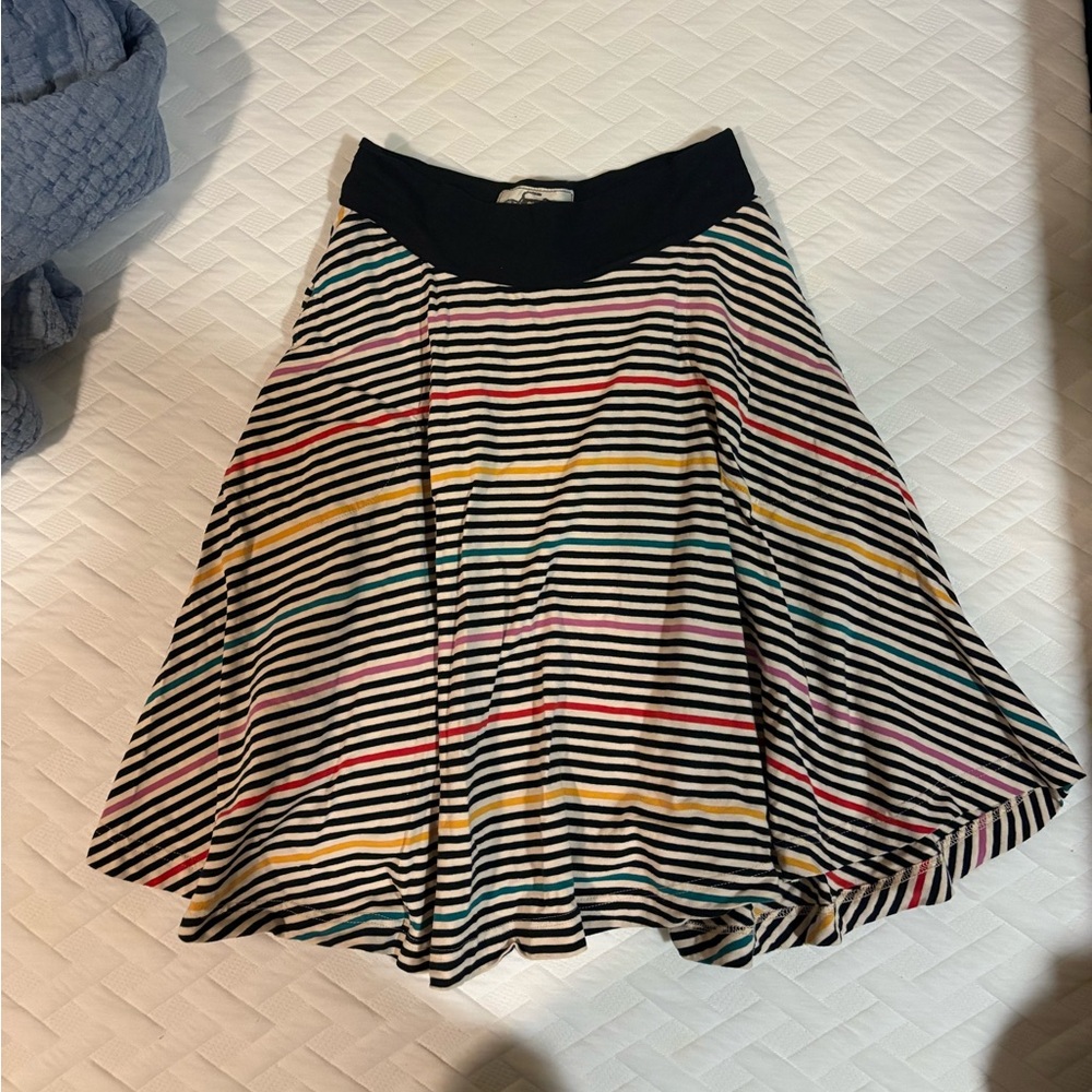Effie's Heart Multicolor Striped A-Line Skirt